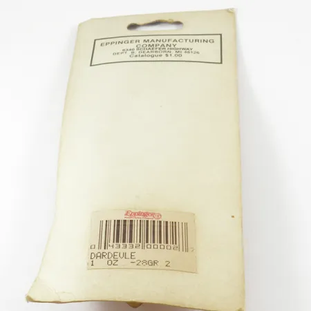 Plandačka Eppinger Dardevle, Černá / Bílá / Nikl, 28g, Hluboká, #3135