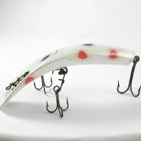 Yakima Bait Worden Flatfish Wobler, White/Red/Black, 9g, #3149