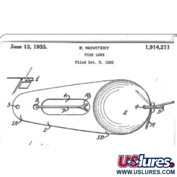 James Aitken Muskielure Plandavka, Červená/Bílá/Nikl, 53g, #3235