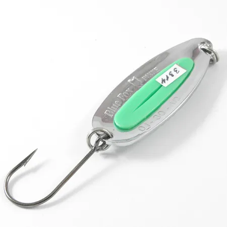 Blue Fox Pixee Plandavka, Tepaný Nikl/Zelená, 14g, Jednoháček, #3314