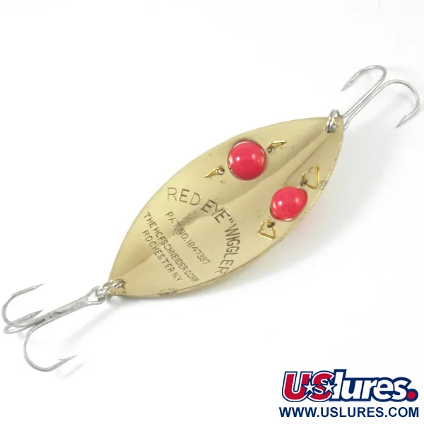 Hofschneider Red Eye Wiggler 3359 Plandavka, Zlatá/Červené oči, #3359