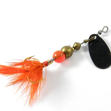 Mepps Black Fury 0 Dressed Třpytka, Černo/Červená, 2.4g, Peří, #3452