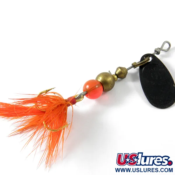 Mepps Black Fury 0 Dressed Třpytka, Černo/Červená, 2.4g, Peří, #3452