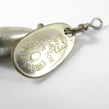 Blue Fox Super Vibrax 0 Foxtail Třpytka, Stříbrná, 3.4g, Peříčko, #3460