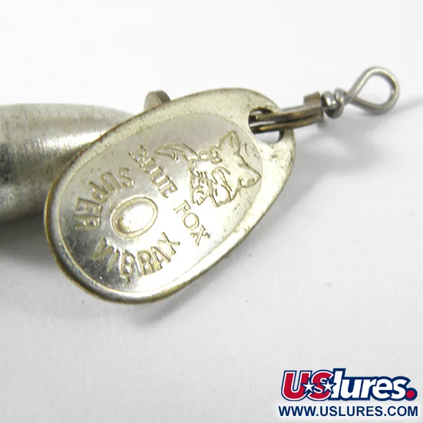 Blue Fox Super Vibrax 0 Foxtail Třpytka, Stříbrná, 3.4g, Peříčko, #3460