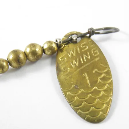 Renosky Lures Swiss Swing Třpytka, Mosaz, 1,6g, Šupinatý vzor, #3463