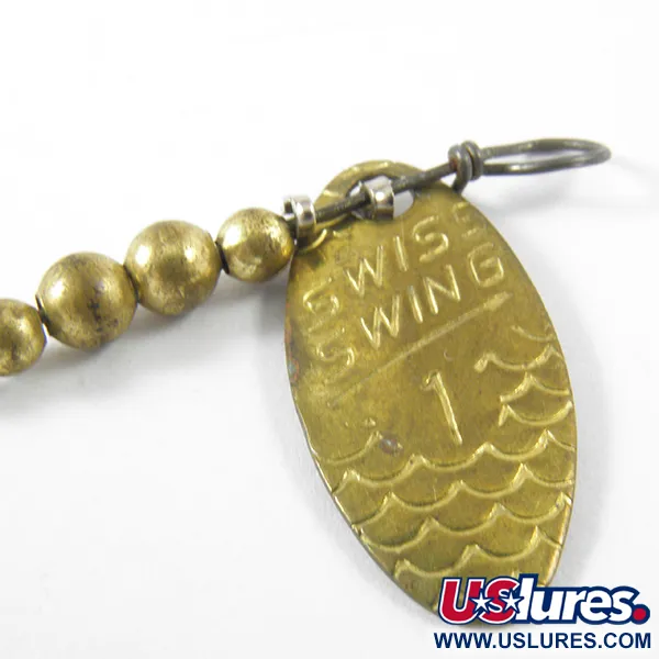 Renosky Lures Swiss Swing Třpytka, Mosaz, 1,6g, Šupinatý vzor, #3463