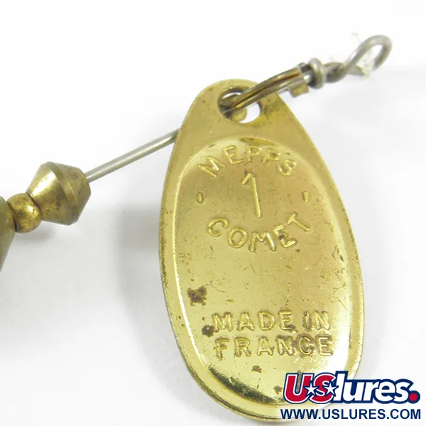 Mepps 1 Comet Mino Rotačka, Mosaz, 4,6g, Gumová rybka, #3467