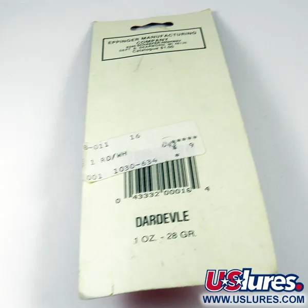 Eppinger Dardevle Plandavka, Červená/Bílá/Nikl, 28g, #3538