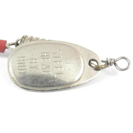 Yakima Bait Steel Head 1 by Bud Třpytka, Nikl, 3g, rýhované tělo, #3561