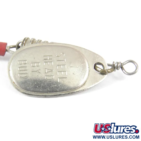 Yakima Bait Steel Head 1 by Bud Třpytka, Nikl, 3g, rýhované tělo, #3561