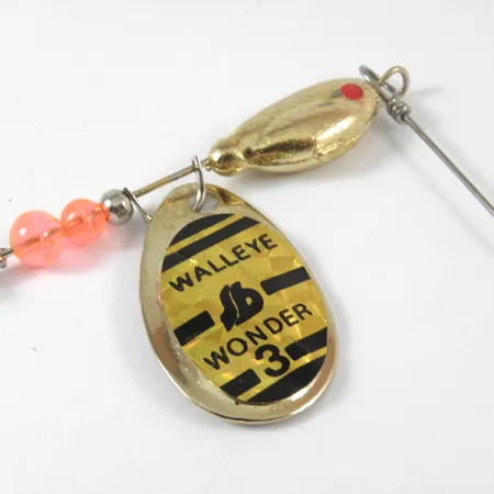 South Bend Walleye Wonder 3 Třpytka, Zlato, 14g, ražený list, #3571