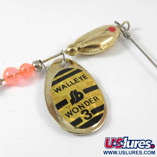 South Bend Walleye Wonder 3 Třpytka, Zlato, 14g, ražený list, #3571