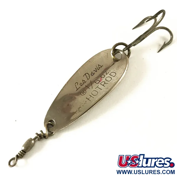 Luhr Jensen Les Davis Hotrod Plandavka, Nikl, 5g, Vintage USA, #3605
