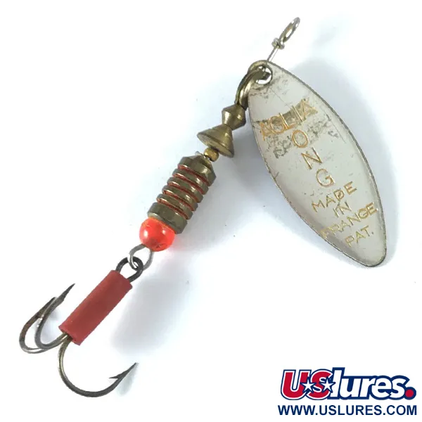 Mepps Aglia Long 2 Třpytka, Nikl / Modrá, 7.4g, Vrbový list, #3653