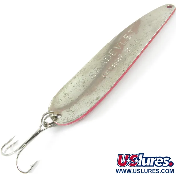 Dardevle Seadevlet, 40g Červená/Bílá/Nikl, plandavka #3675