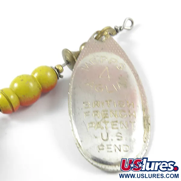 Rotační třpytka Mepps Aglia 4 dressed, Stříbrná, 10g, Veverčí ocas, #3742