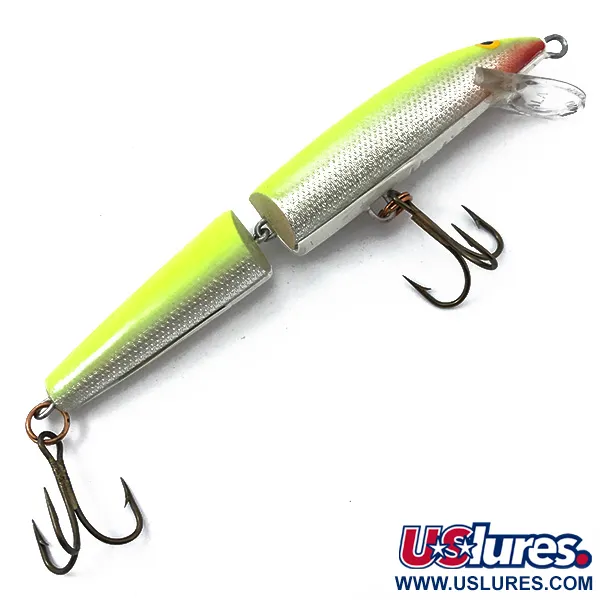 Rapala Jointed J-11 Dělený wobler, Žlutá, 9g, Balzové dřevo, #3799