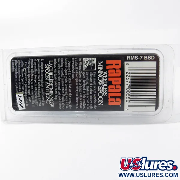 Rapala Weedless Minnow Spoon Plandavka, Modrá/Stříbrná, 15g, #3818