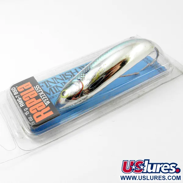 Rapala Weedless Minnow Spoon Plandavka, Modrá/Stříbrná, 15g, #3818