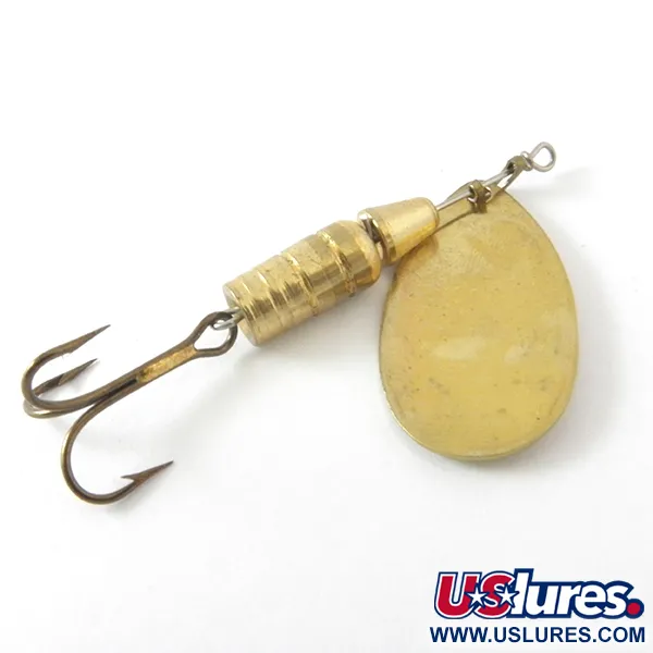 Mepps Aglia 3 Rotační třpytka, Zlatá, 7g, Vintage 1950s, #3943