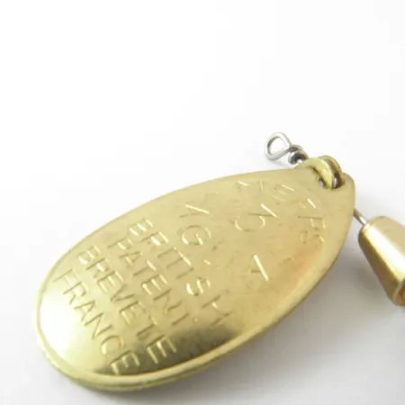 Mepps Aglia 3 Rotační třpytka, Zlatá, 7g, Vintage 1950s, #3943