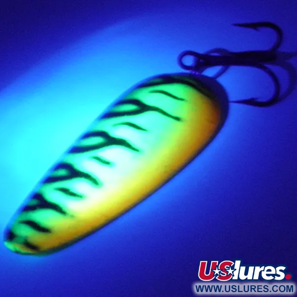 Boss Lures Boss Spoon Plandavka, Fire Tiger, 19g, UV reaktivní, #4006