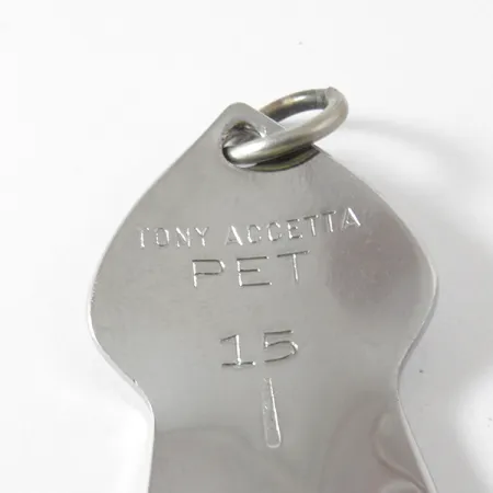 Tony Accetta Pet Spoon 15 Plandavka, Nikl/Žlutá, 14g, Peří, #4108