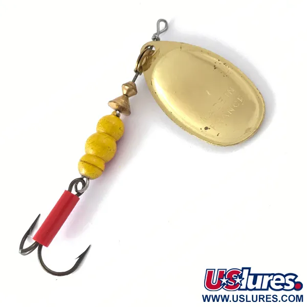 Mepps Aglia 4 Rotačka, Zlatá, 9g, Červená bužírka, #4112