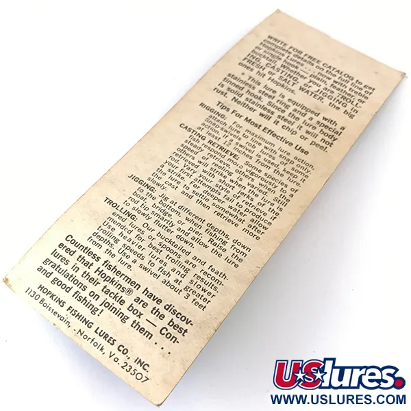 Hopkins s1 Plandavka, Tepaný nikl, 14g, Bucktail, #4319