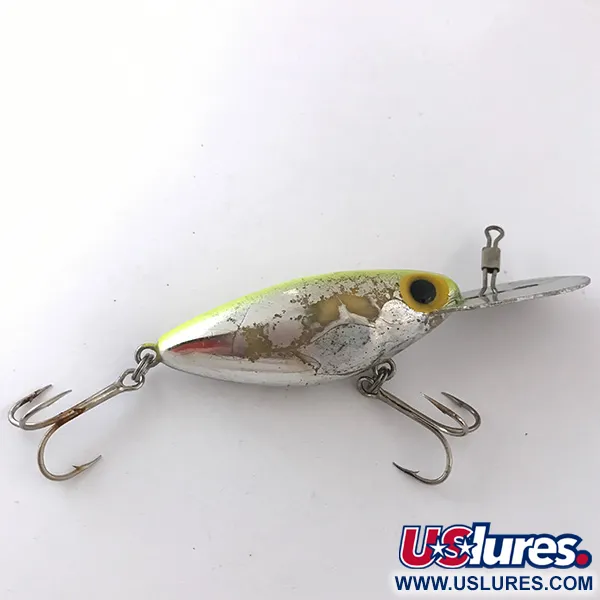 Wobler Storm Hot'N'Tot Thin Fin, Stříbrná/UV Zelená, 12g, Kovová Lopatka, #4164