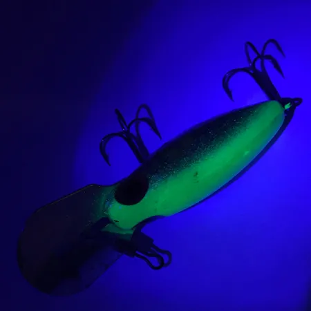 Wobler Storm Hot'N'Tot Thin Fin, Stříbrná/UV Zelená, 12g, Kovová Lopatka, #4164