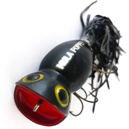 Fred Arbogast Hula Popper Hladinová nástraha, Černá/Červená, 14g, #4165