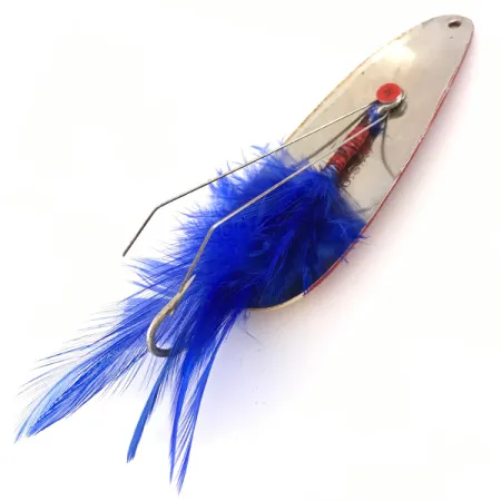 Eppinger Weedless Dardevle Plandavka, Ivory/Red/Nickel/Blue, 28g, #4191