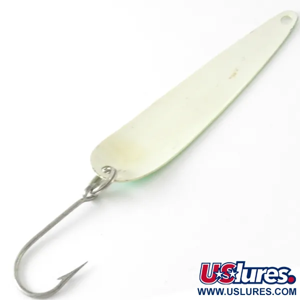 Dardevle JR Flutter Devle 3100 UV Plandavka, Bílo-zelená, 5g, #4213