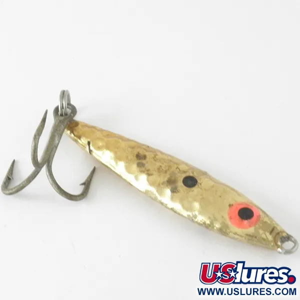 Mann's Mann-O-Lure Hammered Plandavka, Hammered Gold, 17g, #4221