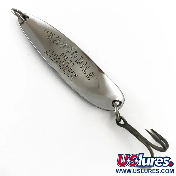 Luhr Jensen Krocodile Die #4 Plandavka, Nikl/Červená, 14g, Daleko, #4240