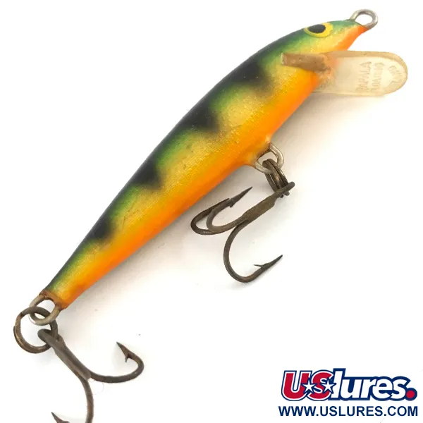 Rapala Original Floater Wobler, Okoun, 3.4g, Balsové dřevo, #4242