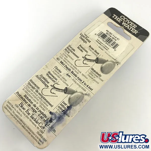 Blue Fox Super Vibrax 6 Třpytka, Stříbrná, 18g, Mosazné tělo, #4325