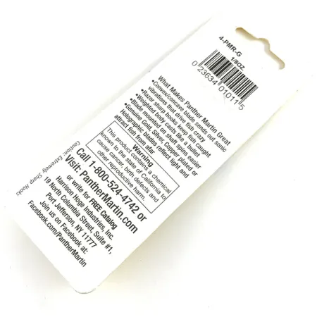 Panther Martin 4 Třpytka, Zlatá, 4g, sonické vibrace, #4-PMR-G