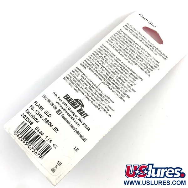 Yakima Bait Flash-GLO Třpytka, Červená/Bílá/Zelená/Žlutá, 7g, #4365