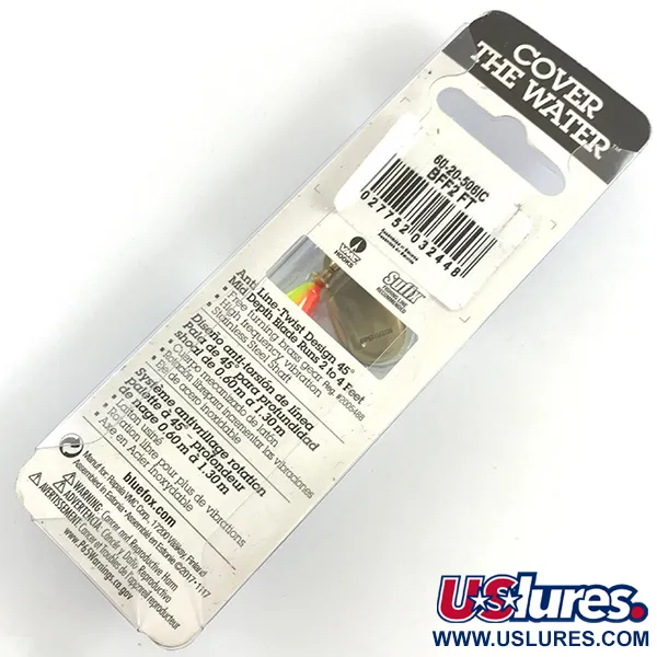 Blue Fox Super Vibrax 2 UV Třpytka, Firetiger UV, 6g, Mosazný převod, #4366