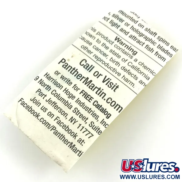 Panther Martin 1 Třpytka, Stříbro, 2g, Přímá montáž, #4371