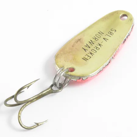 Sølvkroken Plandavka, Červená / Zlatá, 7g, Tečkovaný vzor, #4437