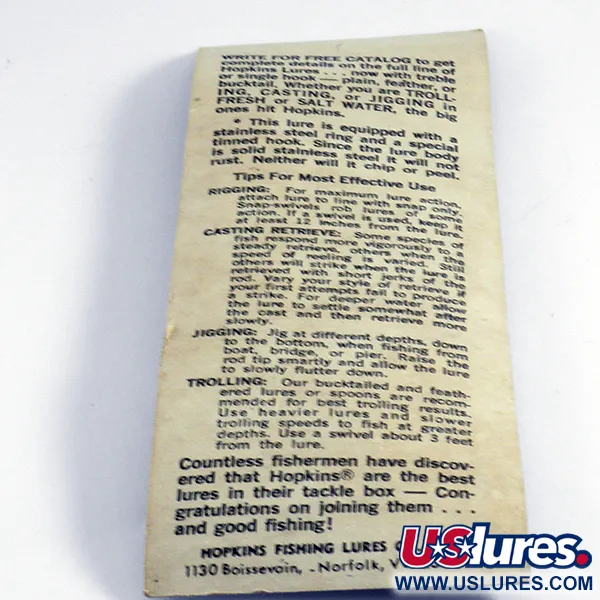 Hopkins s1 Jig Lure Plandavka, Tepané stříbro, 14g, Bucktail, #5836