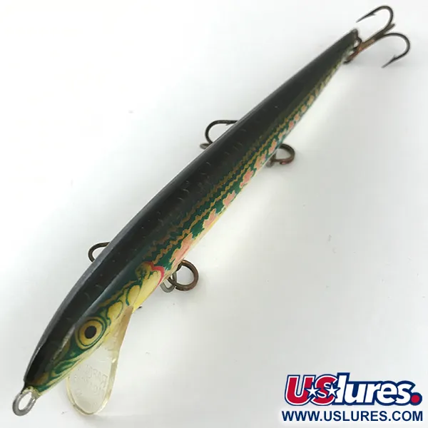 Rapala Original Floater Wobler, Červená/Zlatá/Zelená, 7g, #4453