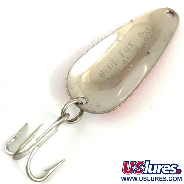 Blue Fox Aqua Spoon Plandavka, Červená / Bílá / Nikl, 7g, Vintage, #4487