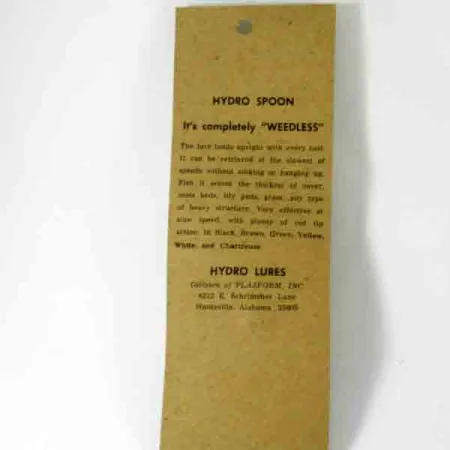 Hydro Lures Weedless Hydro Spoon Plandavka, Žlutá/Červená, 14g, #4510