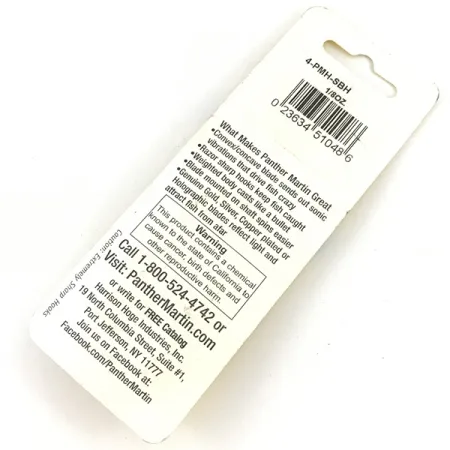 Panther Martin 4 Třpytka, Pstruh, 4g, holografická, #4541