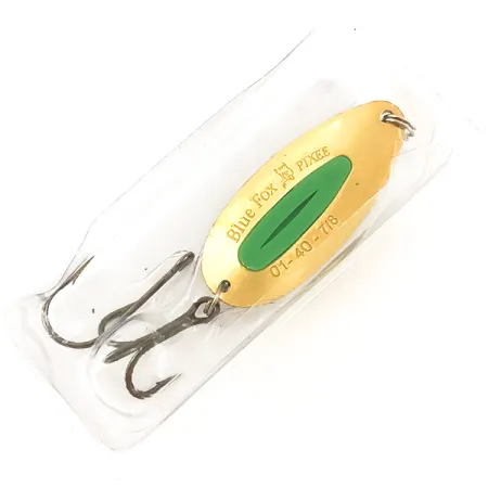 Blue Fox Pixee Třpytka, Zelená / Zlatá, 21g, 24k Pozlacení, #4554